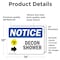 Signmission Decon Shower (Right Arrow) Sign With Symbol, 14 in W x Rectangle, Vinyl Decal OS-2PACK-NS-D-1014-L-10954 - alternate 4
